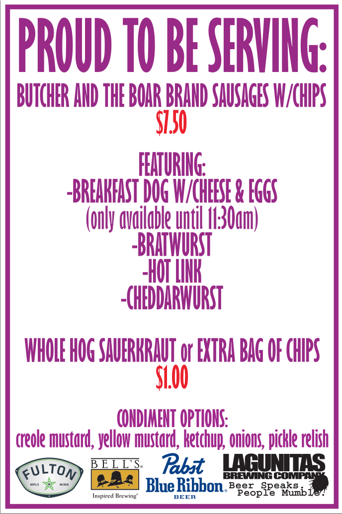 Pride Sausage Fest at Butcher and The Boar